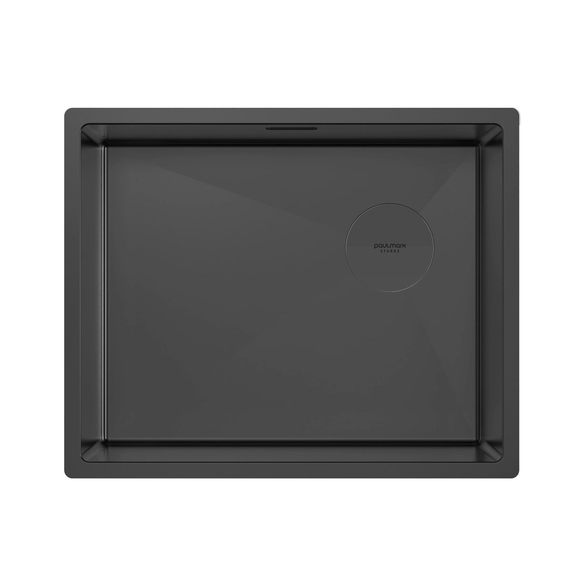 

Мойка кухонная Paulmark NEXT-SKEW 54 UNI PM885444-MBN 54х44 см, матовый черный, PM885444-MBN