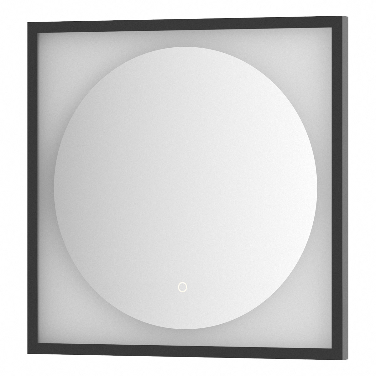 

Зеркало Defesto Еclipse DF 2231S 60х60 черная рама, с LED-подсветкой, сенсорный выключатель, Черный, DF 2231S