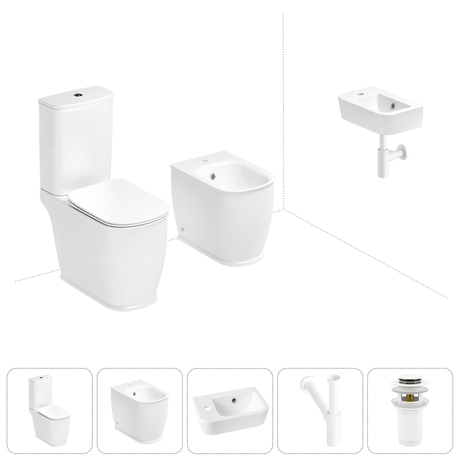 

Набор для туалета 5 в 1 Lavinia Boho Bell Pro 202008930, 202008930