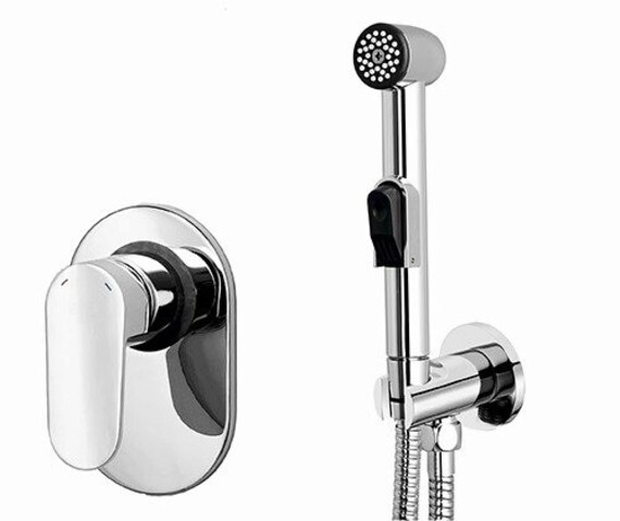 

Гигиенический душ WasserKRAFT A11057 со смесителем, Хром, A11057