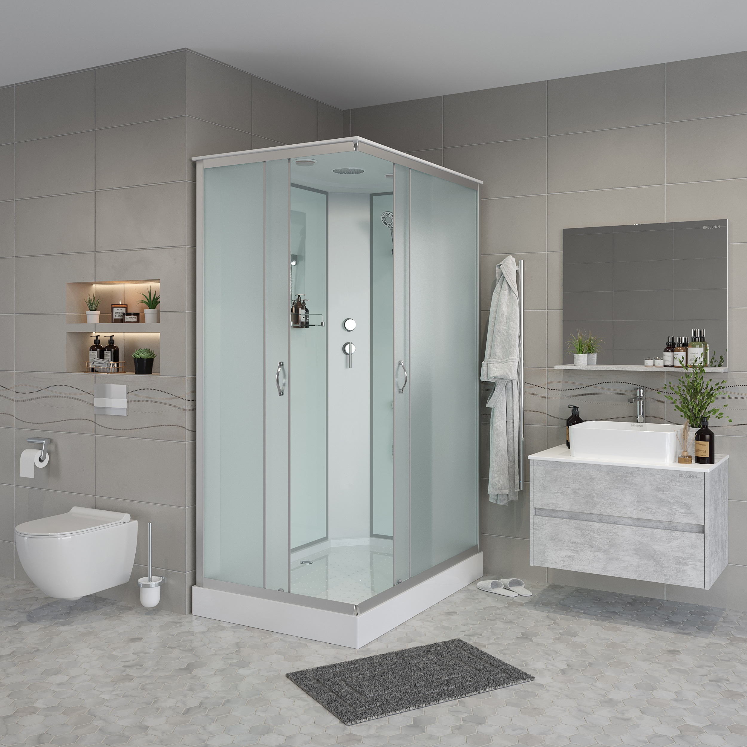 

Душевая кабина Niagara Classic NG-43975-14Q 90x70x215, NG-43975-14Q