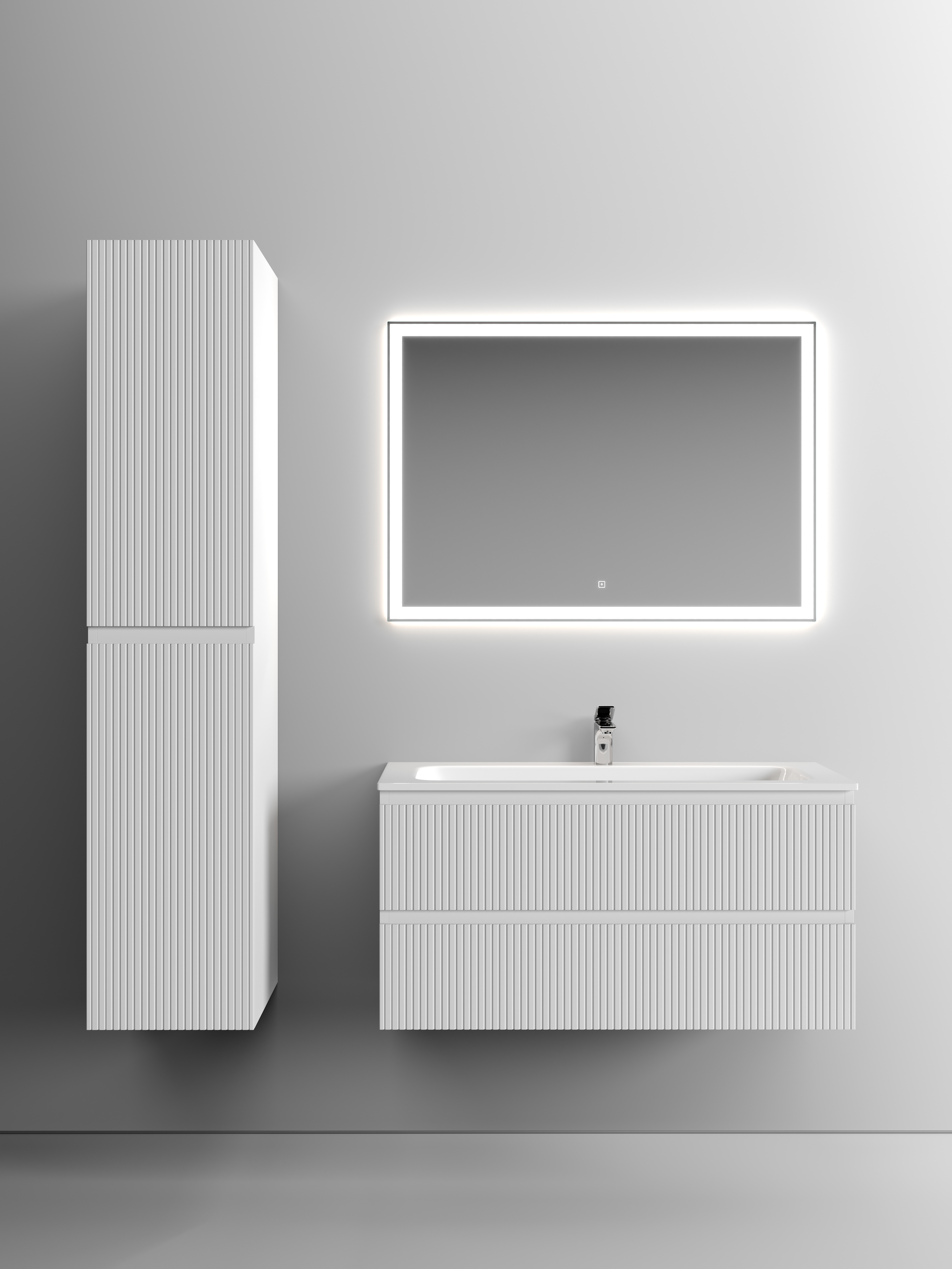 

Мебель для ванной Sancos Snob T 100 SNT100W 2 ящика, Bianco, Белый, Snob T 100