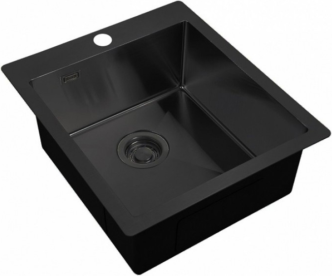 

Мойка кухонная Zorg Light ZL R 450510 GRAFIT, Черный