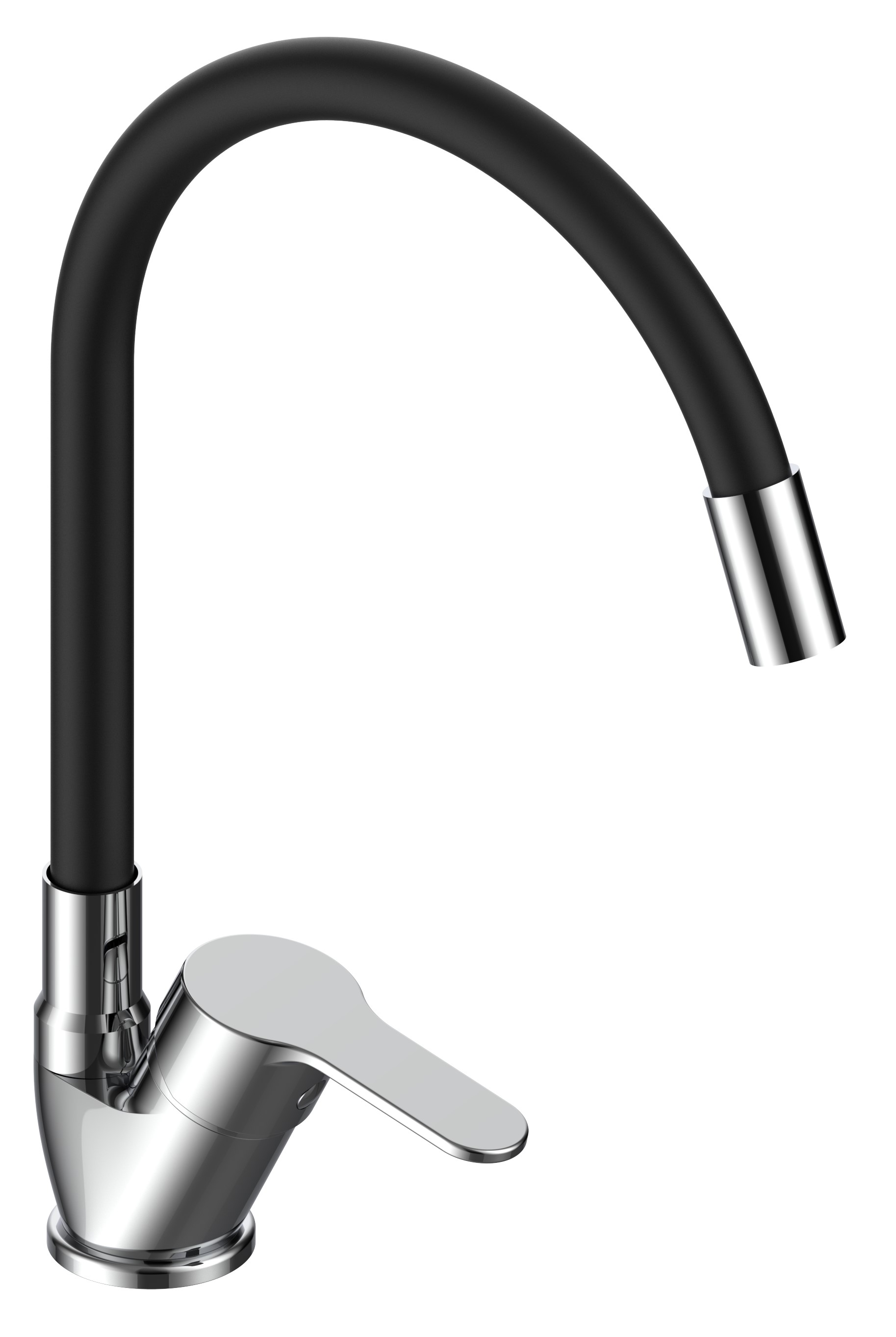 

Смеситель для кухонной мойки VODA Tide TD519B хром/черный, TD519B