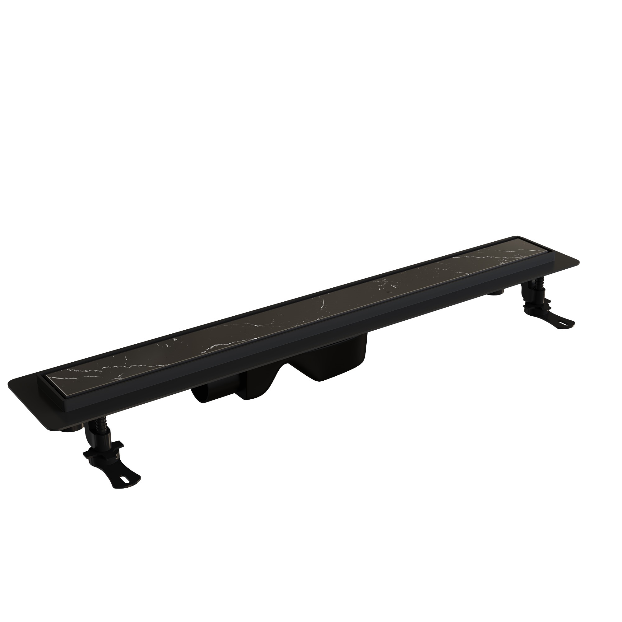

Душевой лоток RGW Drain Leo-31 40 см, с решеткой, черный, Drain Leo-31