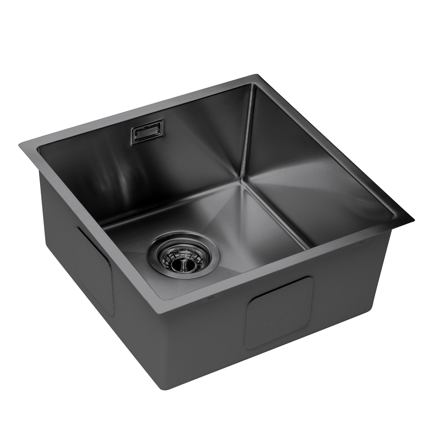 

Мойка кухонная Grandex Aqua Proline 3034133 44х44 см, графит, 3034133