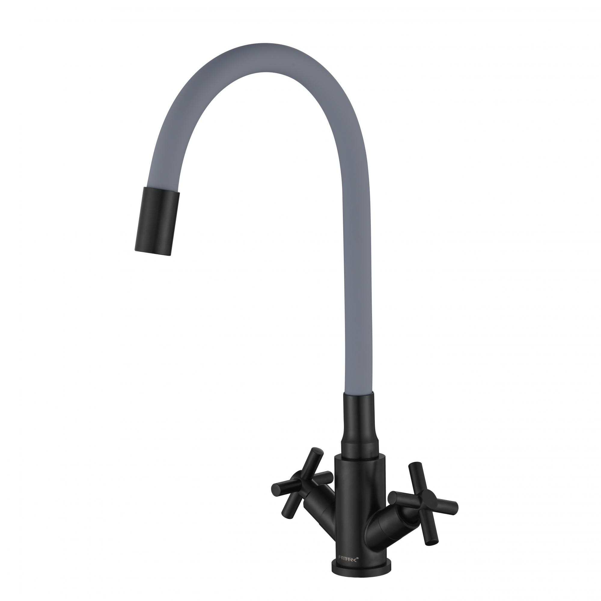 

Смеситель Fmark FS8442H-04 для кухонной мойки гибкий черный, FS8442H-04