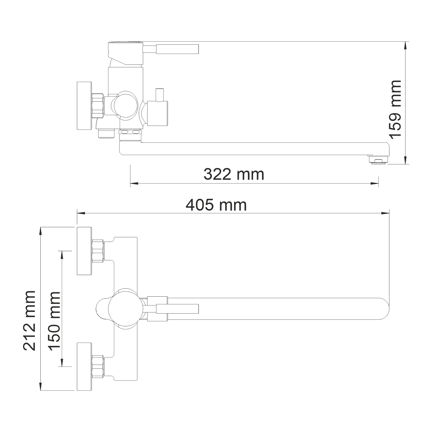 

Смеситель WasserKRAFT Main 4103 для раковины, Хром, Main 4103