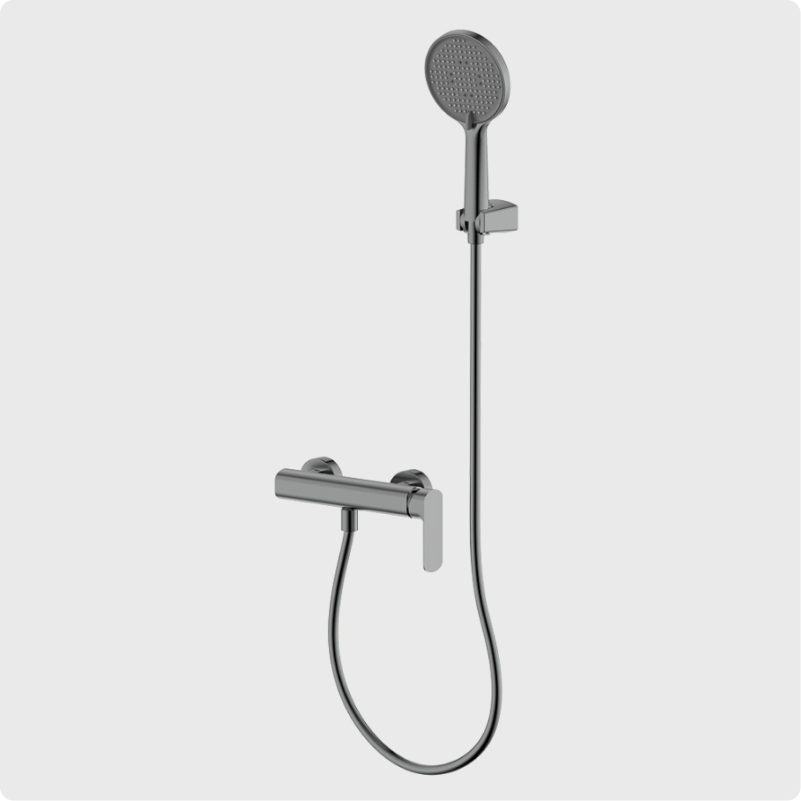 

Душевой комплект AQUAme Monza AQM6313GM серый матовый, AQM6313GM