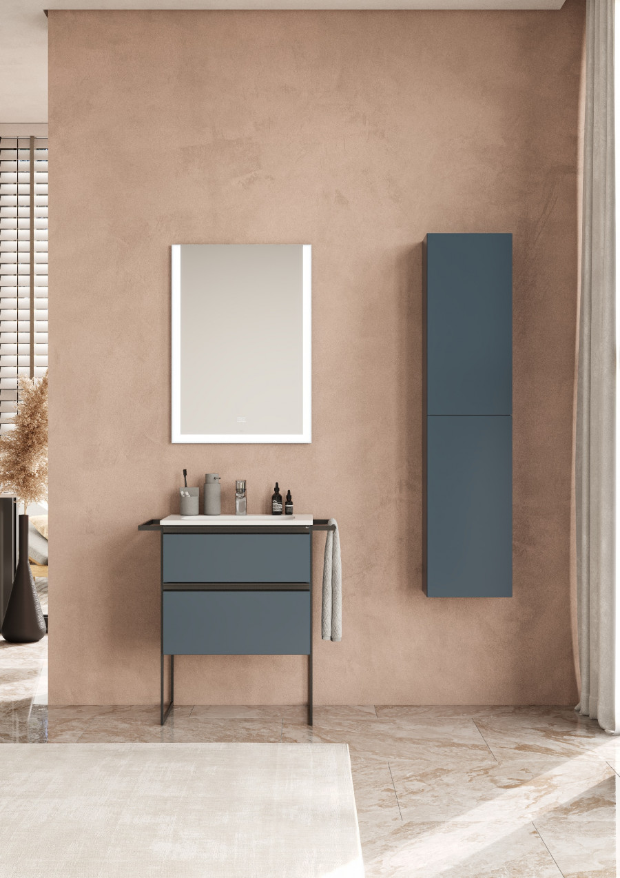 

Мебель для ванной Roca Domi 60 подвесная, 2 ящика, синий матовый, ZRU9307867
