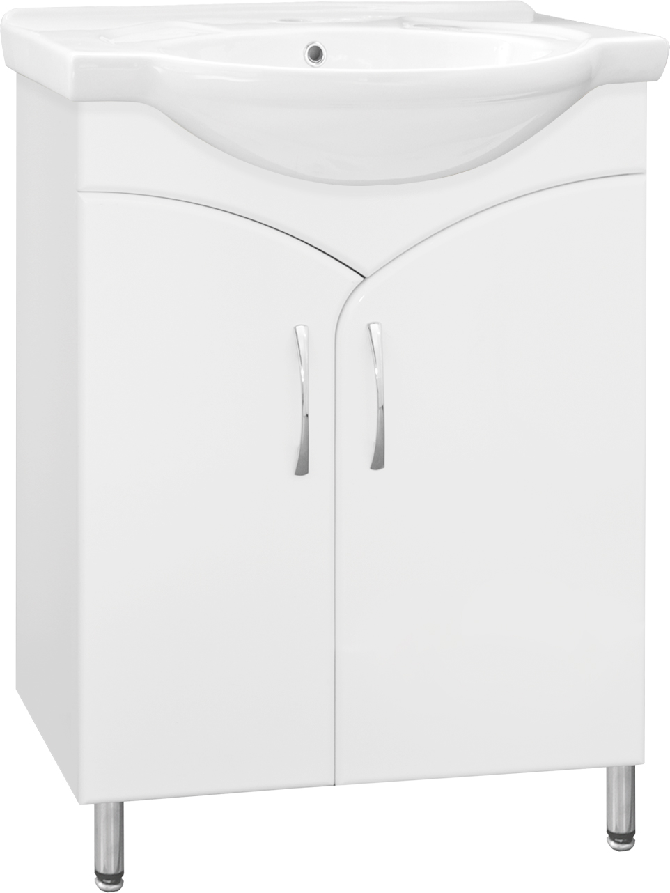 

Тумба с раковиной Style Line Эко Стандарт №15 60 белая, Белый, Эко Стандарт №15 60