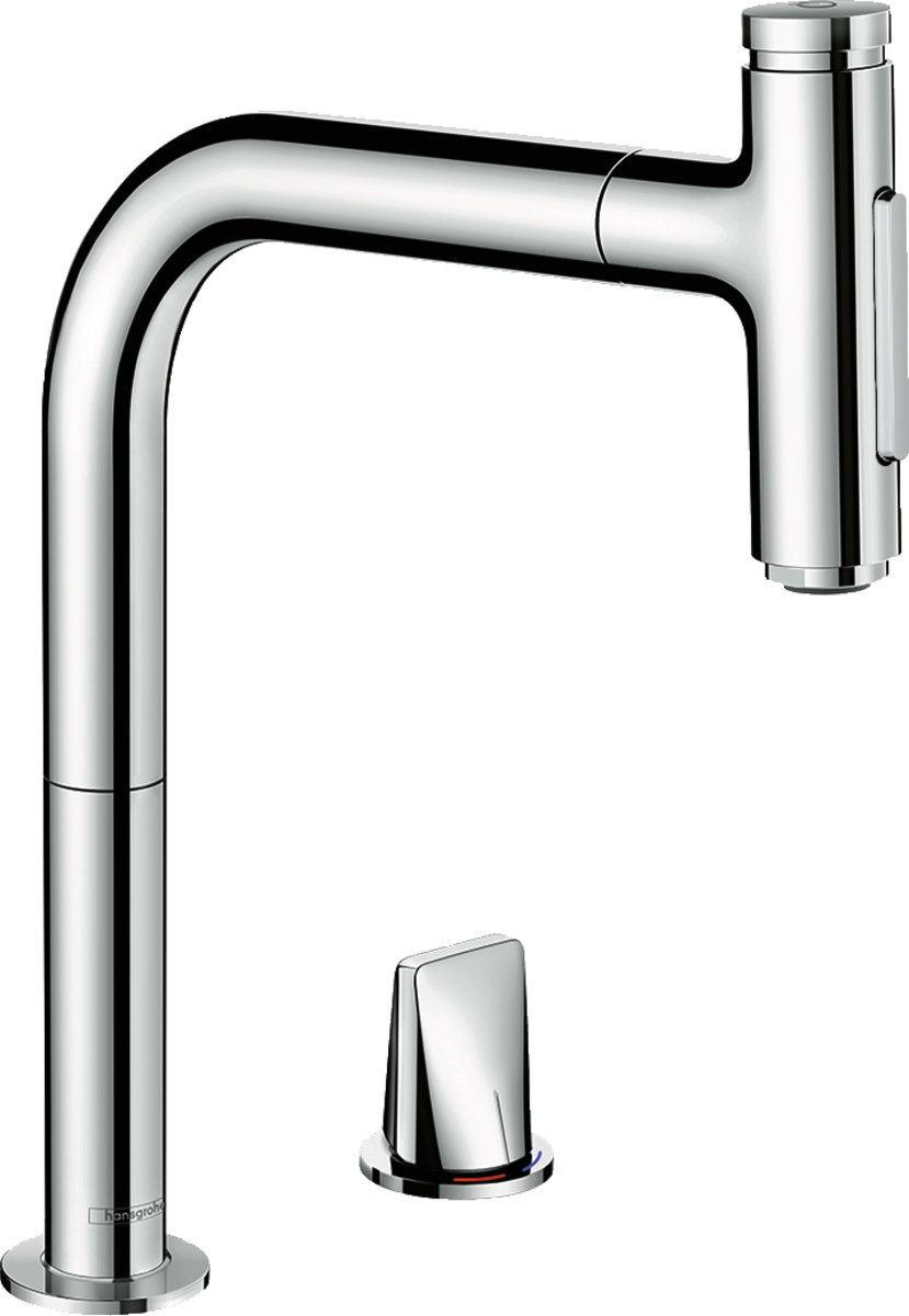 

Смеситель Hansgrohe Metris Select M71 73819000 для кухонной мойки, хром