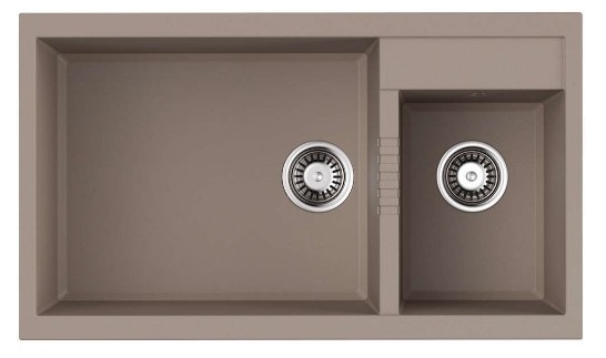 

Мойка кухонная Omoikiri Tedori 86-2-LB-SA бежевый, Tedori 86-2-LB-SA