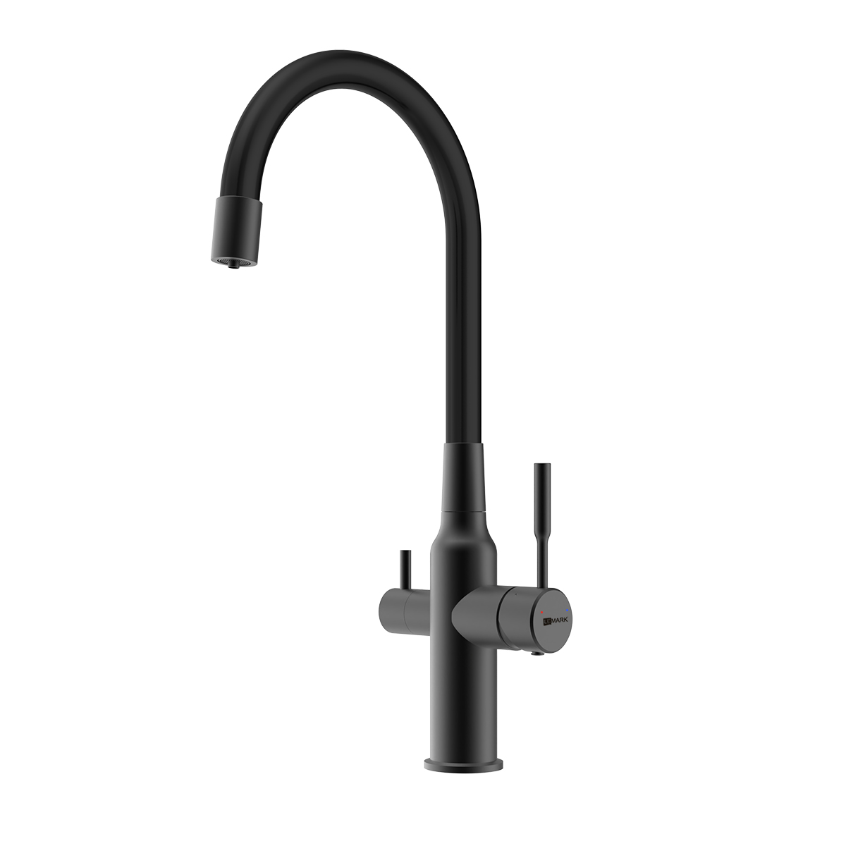 

Смеситель для кухонной мойки Lemark Expert LM5083BL-Black c гибким изливом, черный, LM5083BL-Black