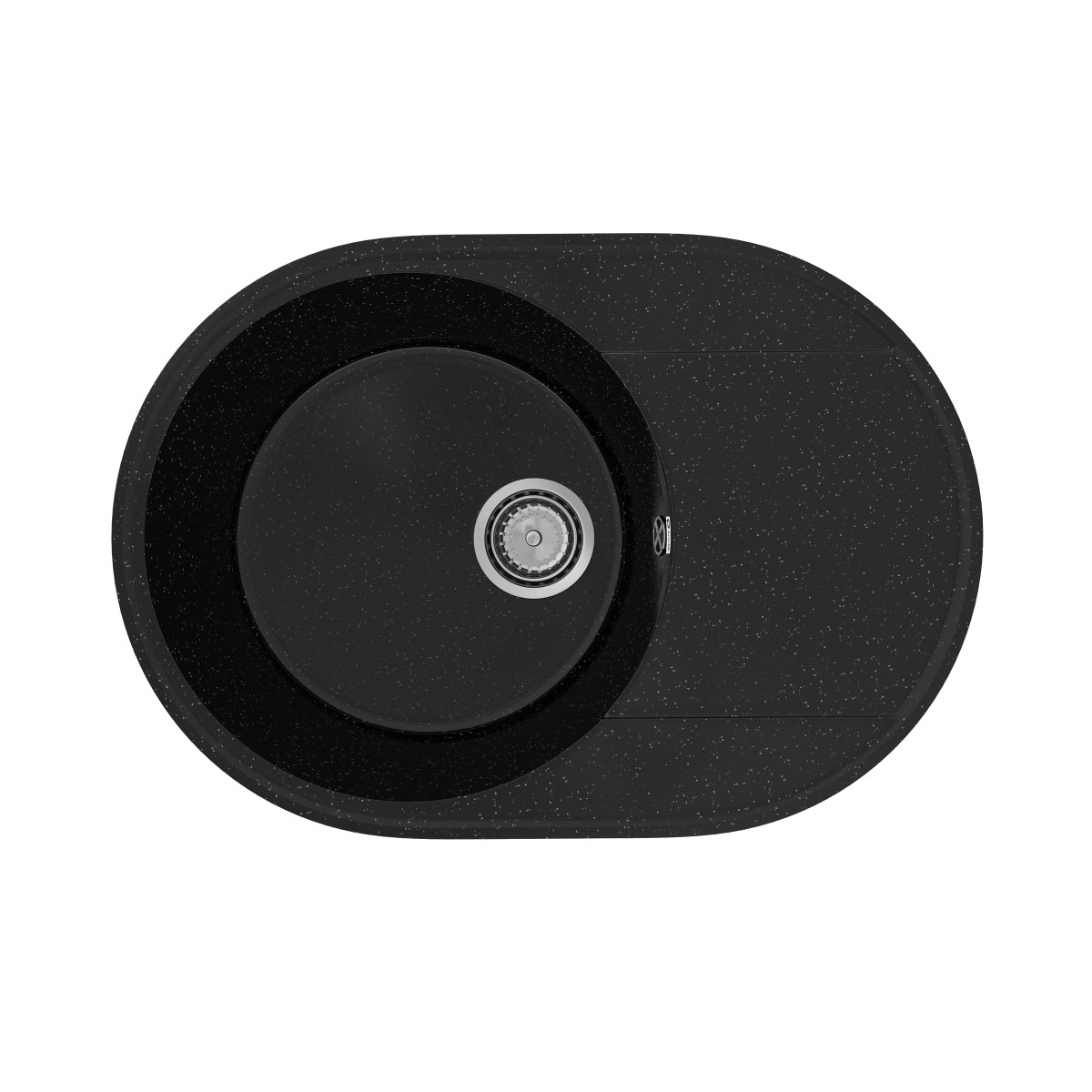 

Мойка кухонная Practik PR-M 610-004 61 см, черный оникс, PR-M-610-004