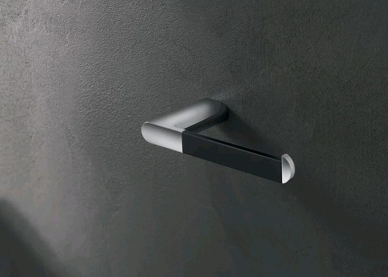 

Держатель туалетной бумаги Inda Mito A2025ANC левый, хром/черный матовый, Хром/чёрный, A2025ANC