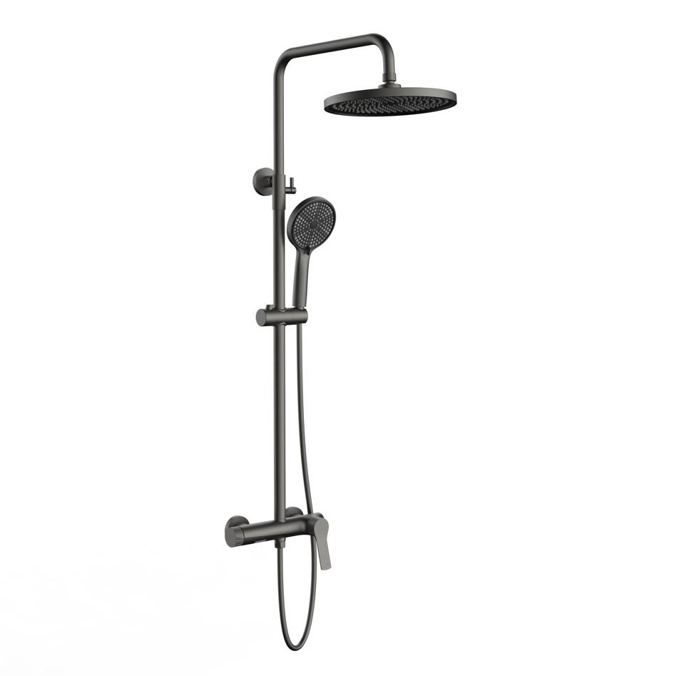 

Душевая стойка Vincea Arco VSFS-4AR1GM вороненая сталь, VSFS-4AR1GM