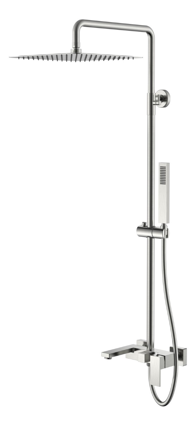 

Душевая стойка Boheme Qubic 478-NB никель брашированный, Qubic 478-NB
