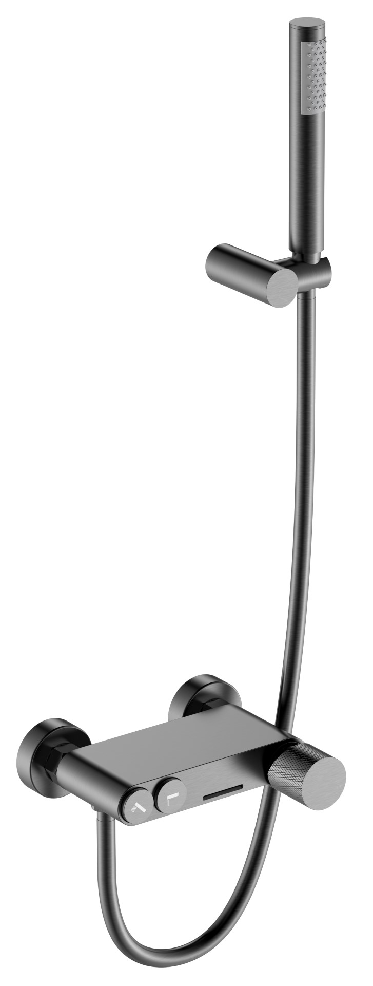 

Смеситель для ванны с душем Boheme Stick 123-GM.2 графит touch, 123-GM.2