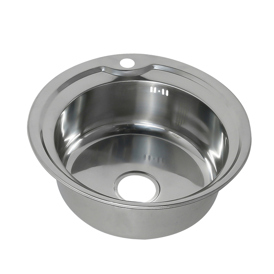 

Мойка кухонная Melana 51х51 0,8/180 полированная (001 t *12), Сталь, 51х51 (001 t *12)