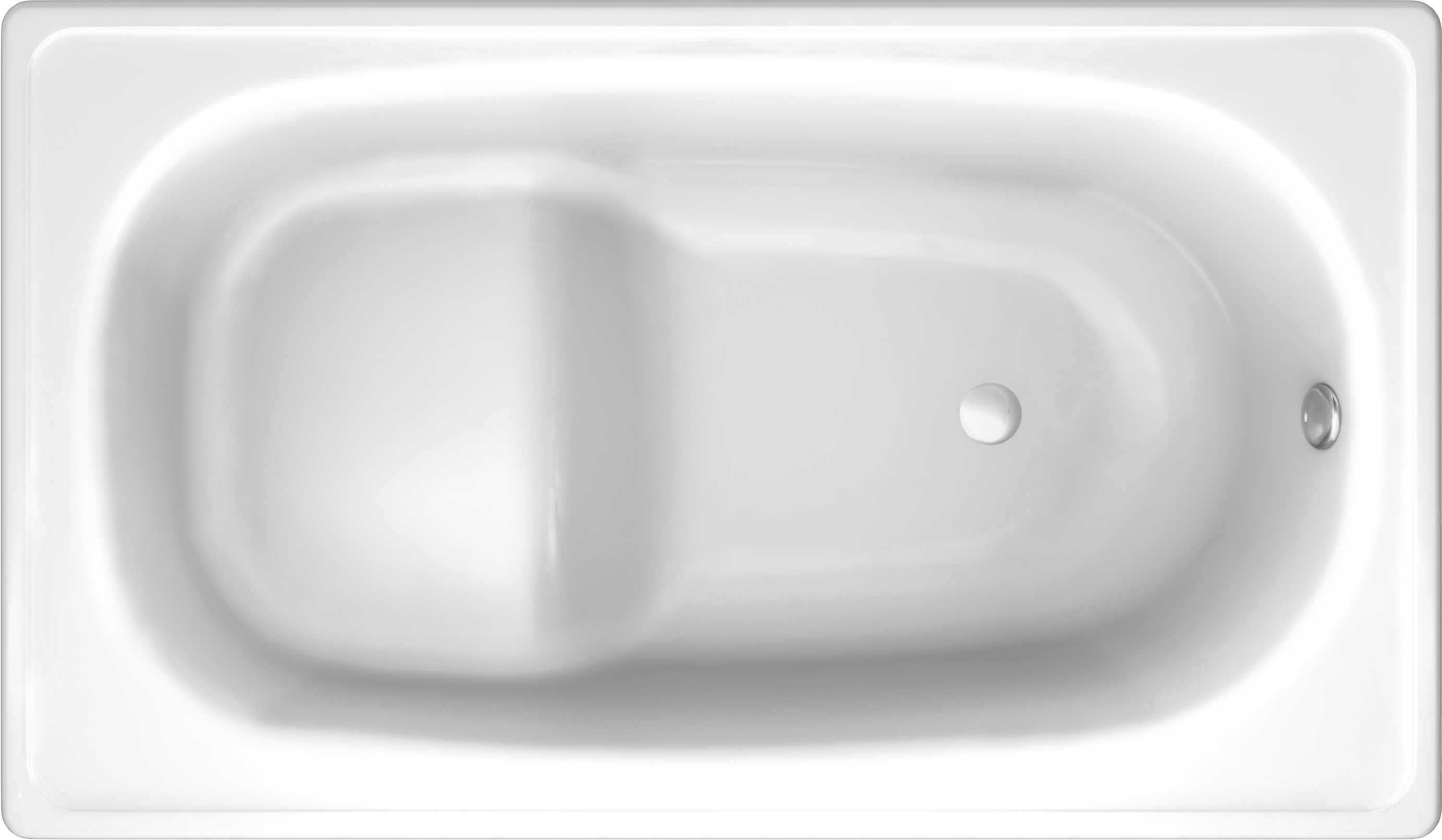 

Стальная ванна Koller Pool 105x70 с сиденьем B05E2200E, Белый, B05E2200E