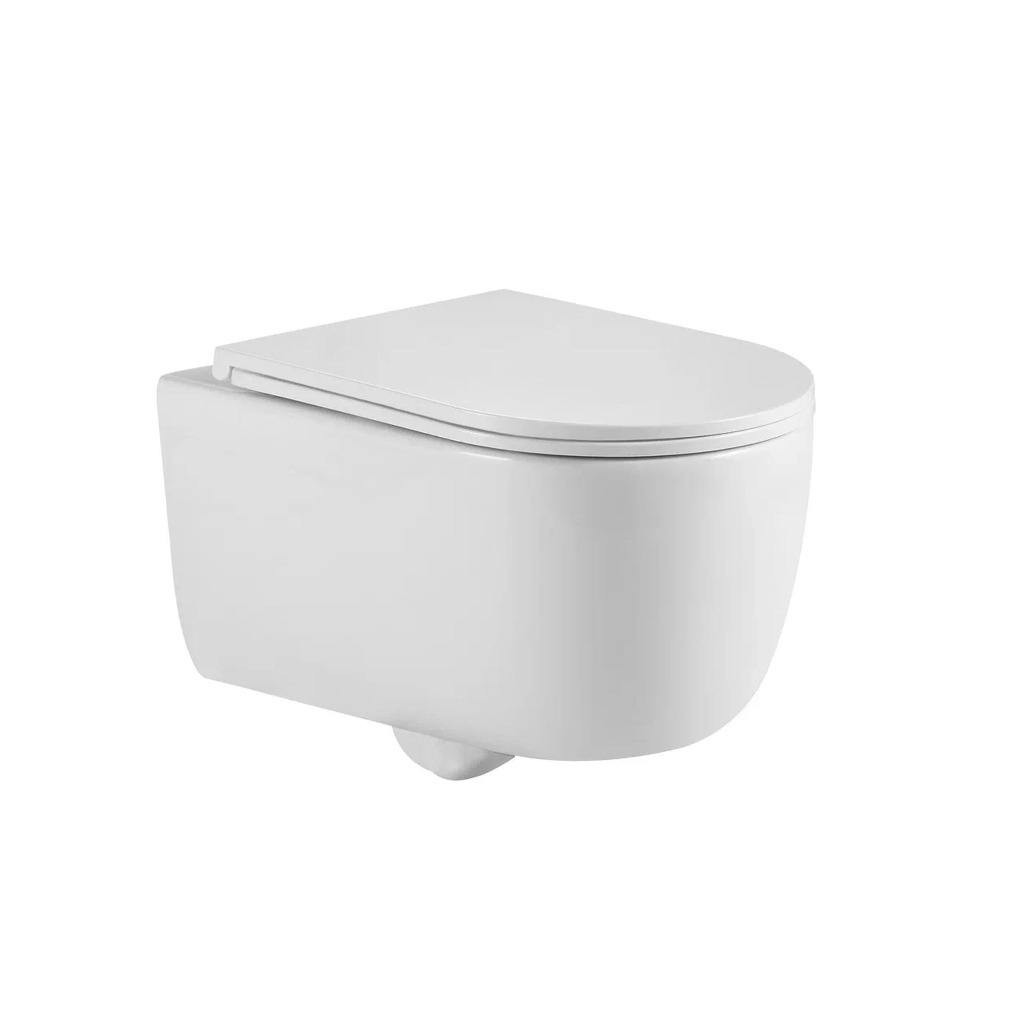 

Унитаз подвесной Berges Wasserhaus Tornas 082137 с сиденьем микролифт, Белый, Tornas 082137