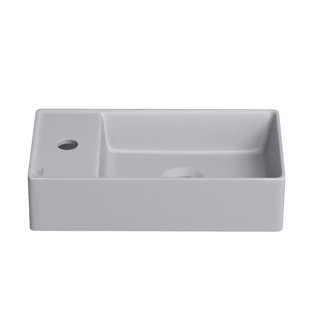 

Маленькая раковина в туалет Wellsee WC Area 321809000 серая, Серый, 321809000