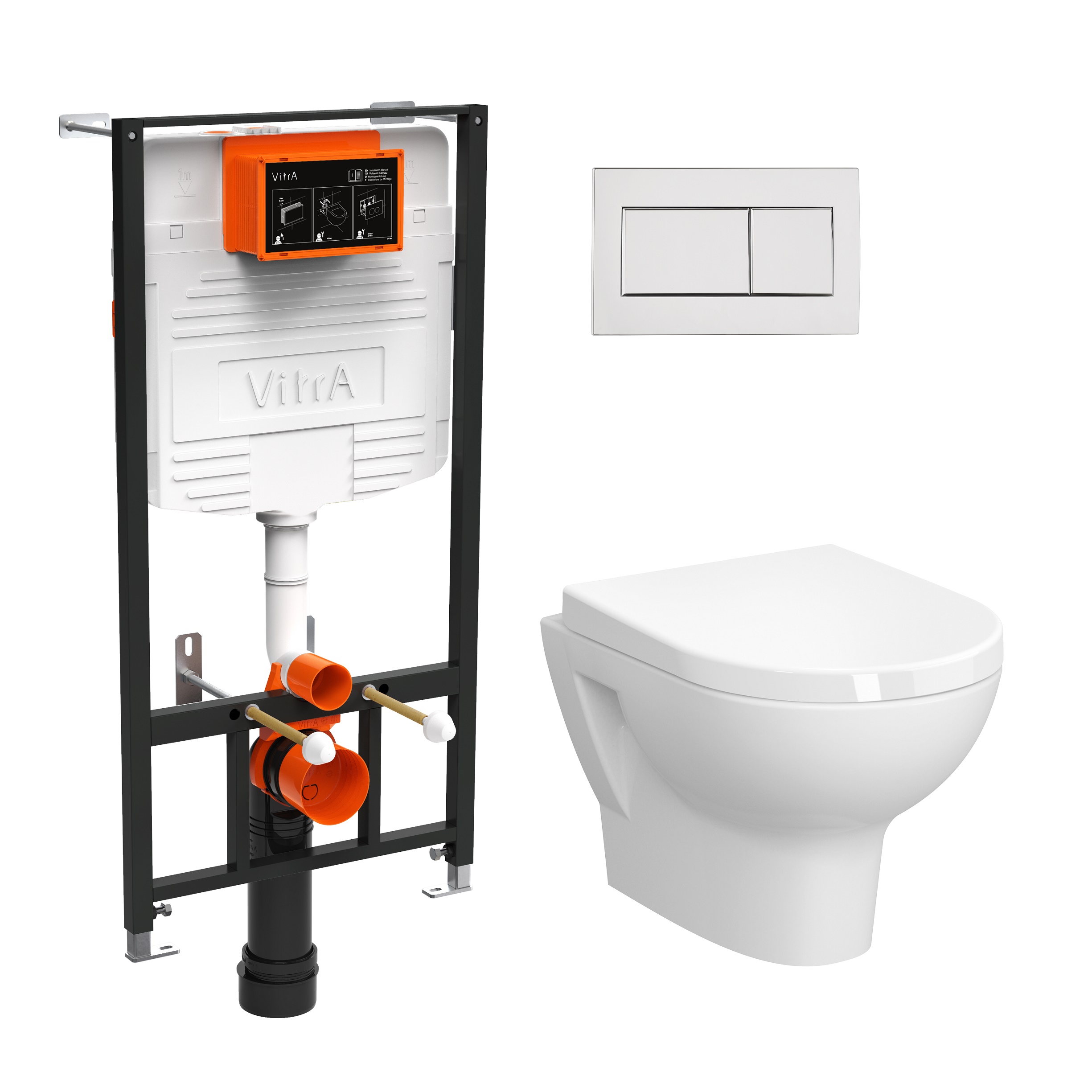 

Комплект VitrA Zentrum 9012B003-7206 4 в 1 с микролифтом, Белый, Zentrum 9012B003-7206
