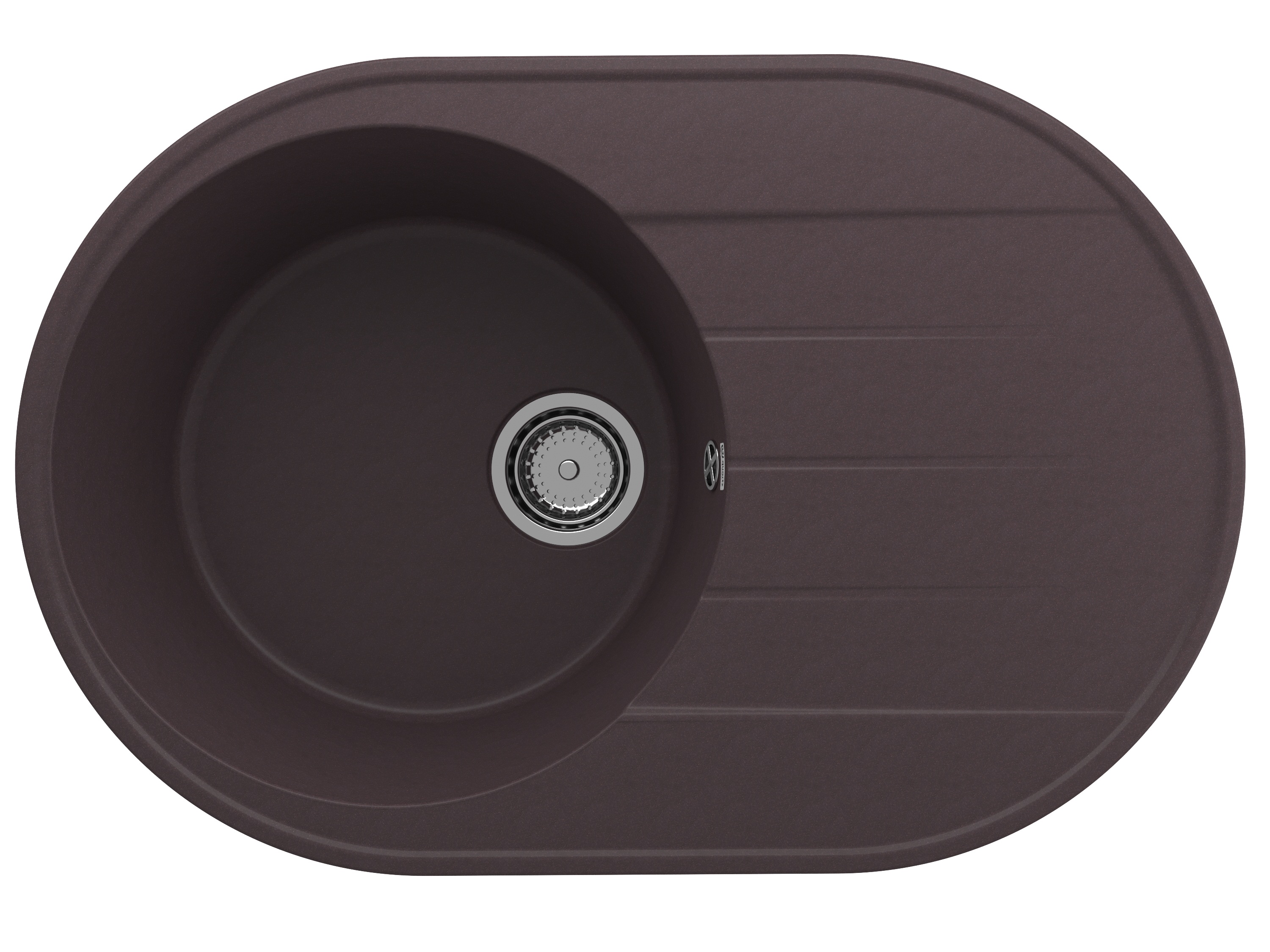 

Мойка кухонная Ulgran Quartz Nora 750-06 75х50 см, трюфель, Коричневый, Nora 750-06