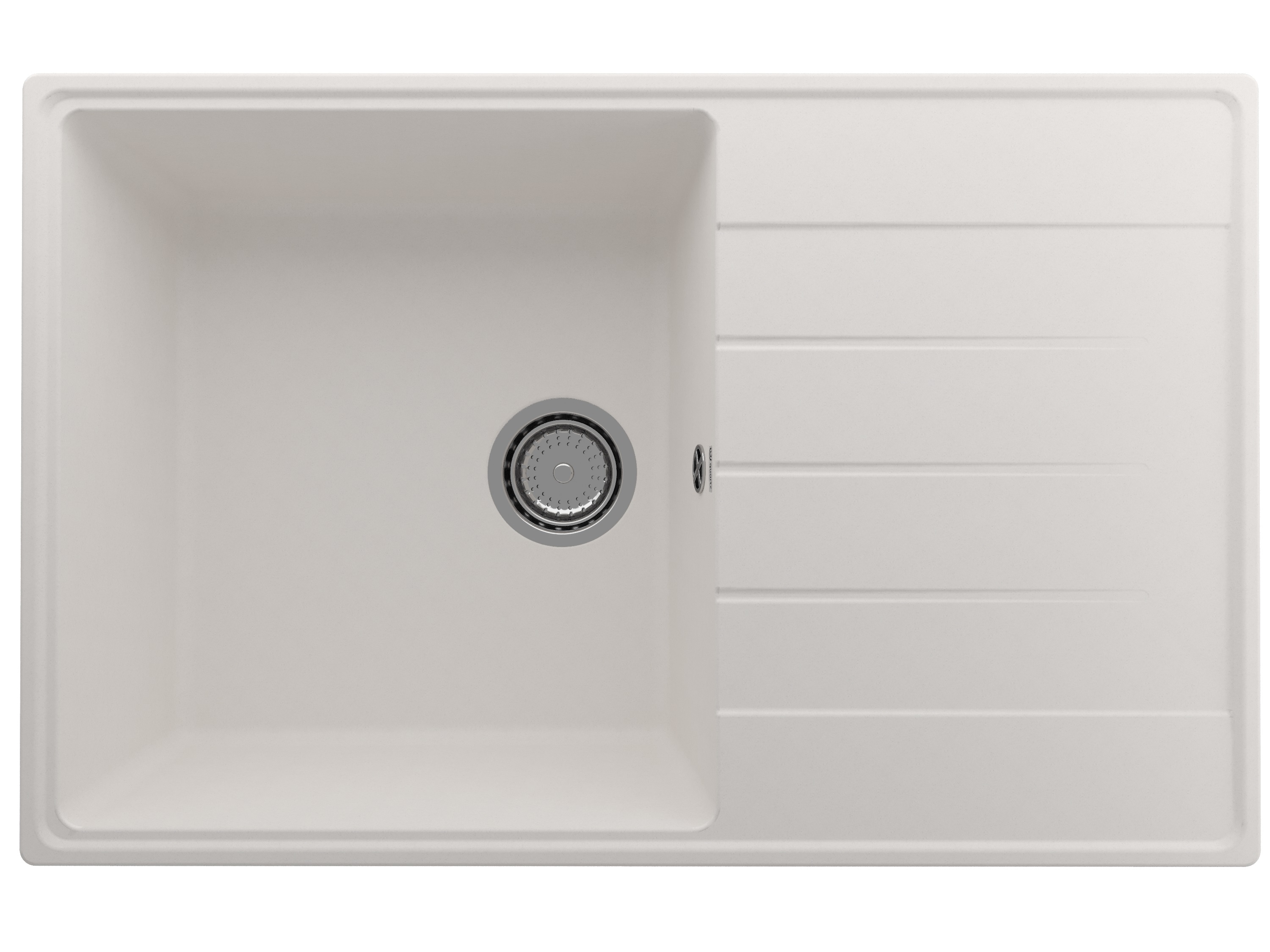 

Мойка кухонная Ulgran Quartz Prima 780-01 78х50 см, жасмин, Белый, Prima 780-01