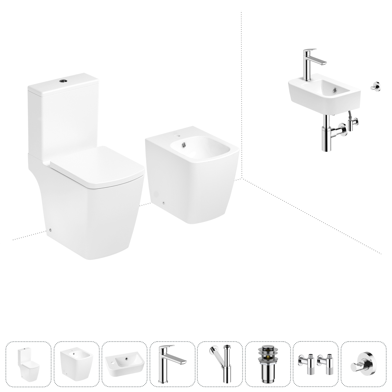 

Набор для туалета 8 в 1 Lavinia Boho Aveo 202009091, 202009091