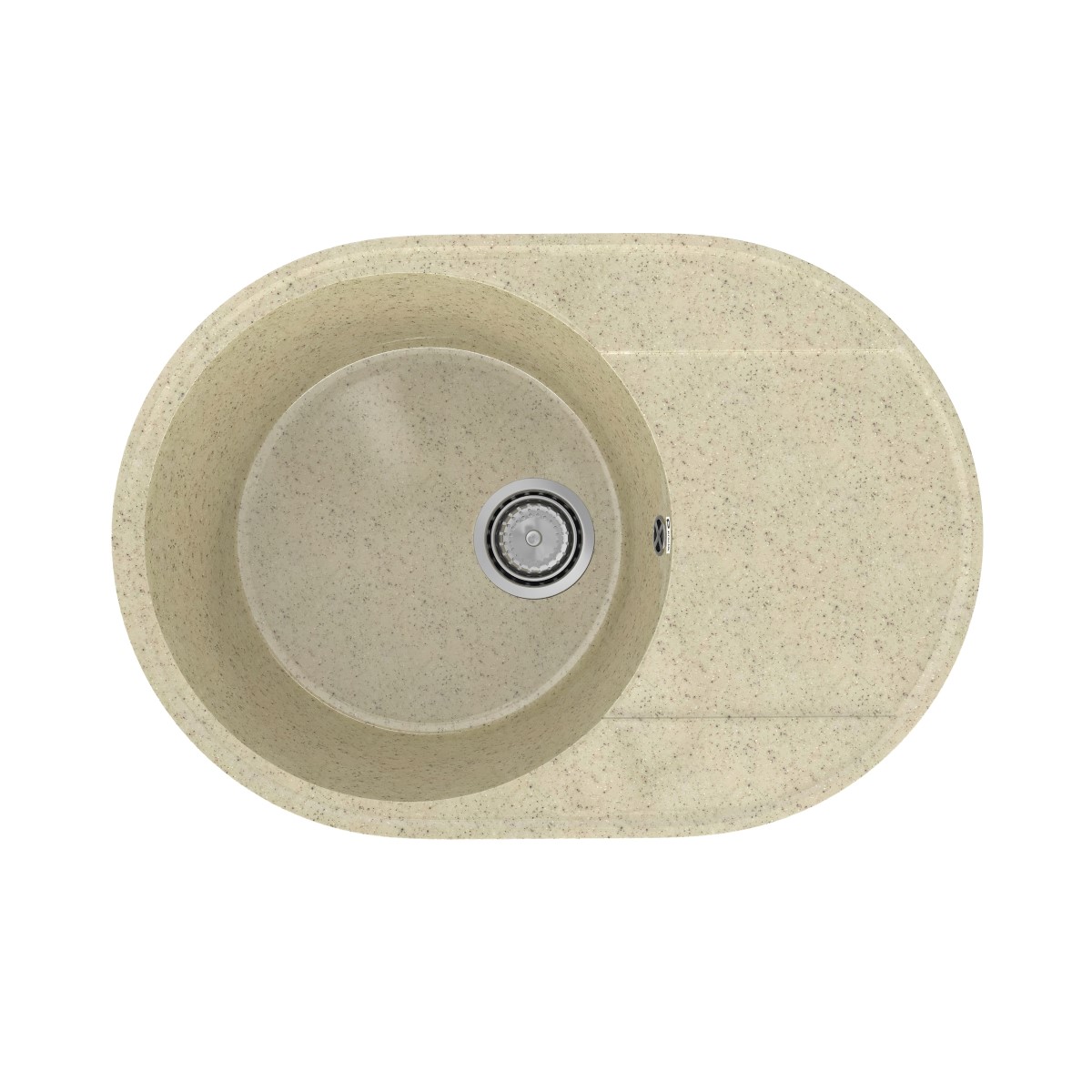 

Мойка кухонная Practik PR-M 610-002 61 см, слоновая кость, PR-M-610-002