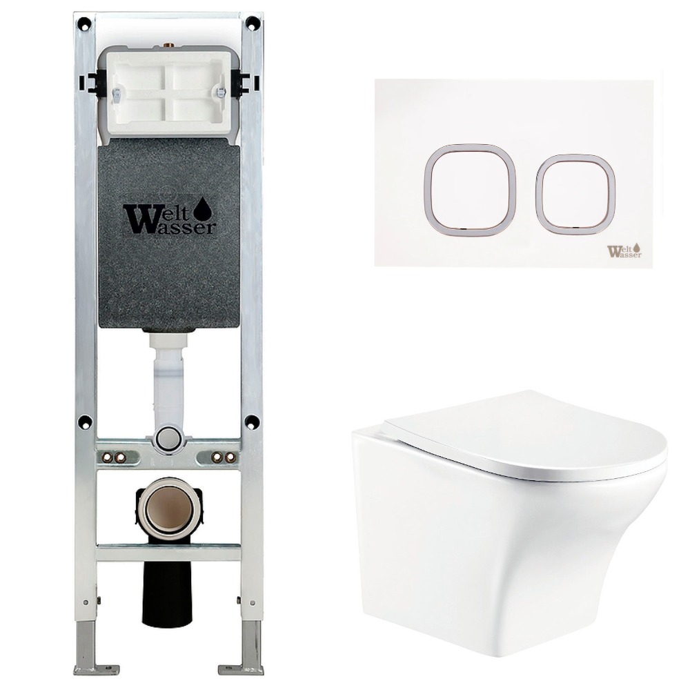 

Комплект Weltwasser 10000006566 унитаз Odenbach 004 GL-WT + инсталляция + кнопка Amberg RD-WT, Белый глянцевый, 10000006566