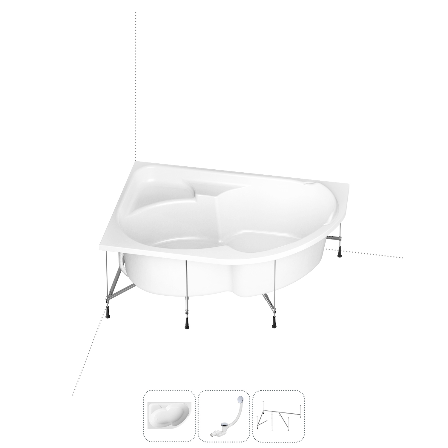 

Комплект с ванной Lavinia Boho Grance Hill 202010947, 202010947