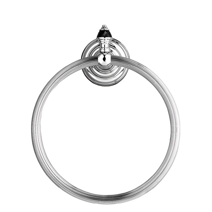 

Полотенцедержатель Devon&Devon Black Diamond BLKD507CR черный / хром, BLKD507CR