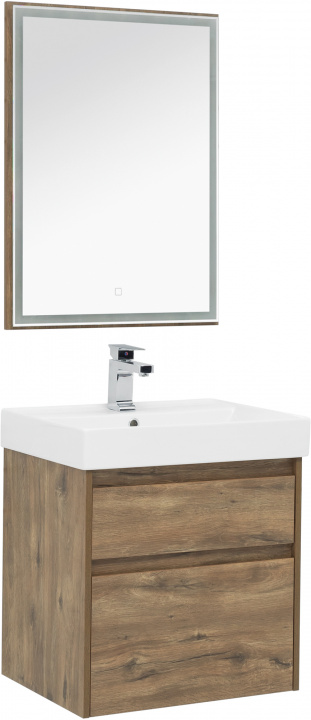 

Мебель для ванной Aquanet Nova Lite 60 дуб рустикальный (2 ящика), Коричневый, Nova Lite 00249512