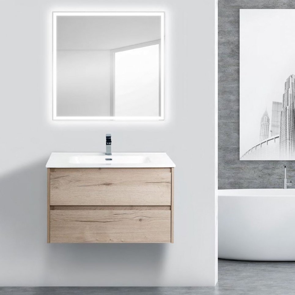 

Мебель для ванной BelBagno Kraft 80 rovere galifax bianco