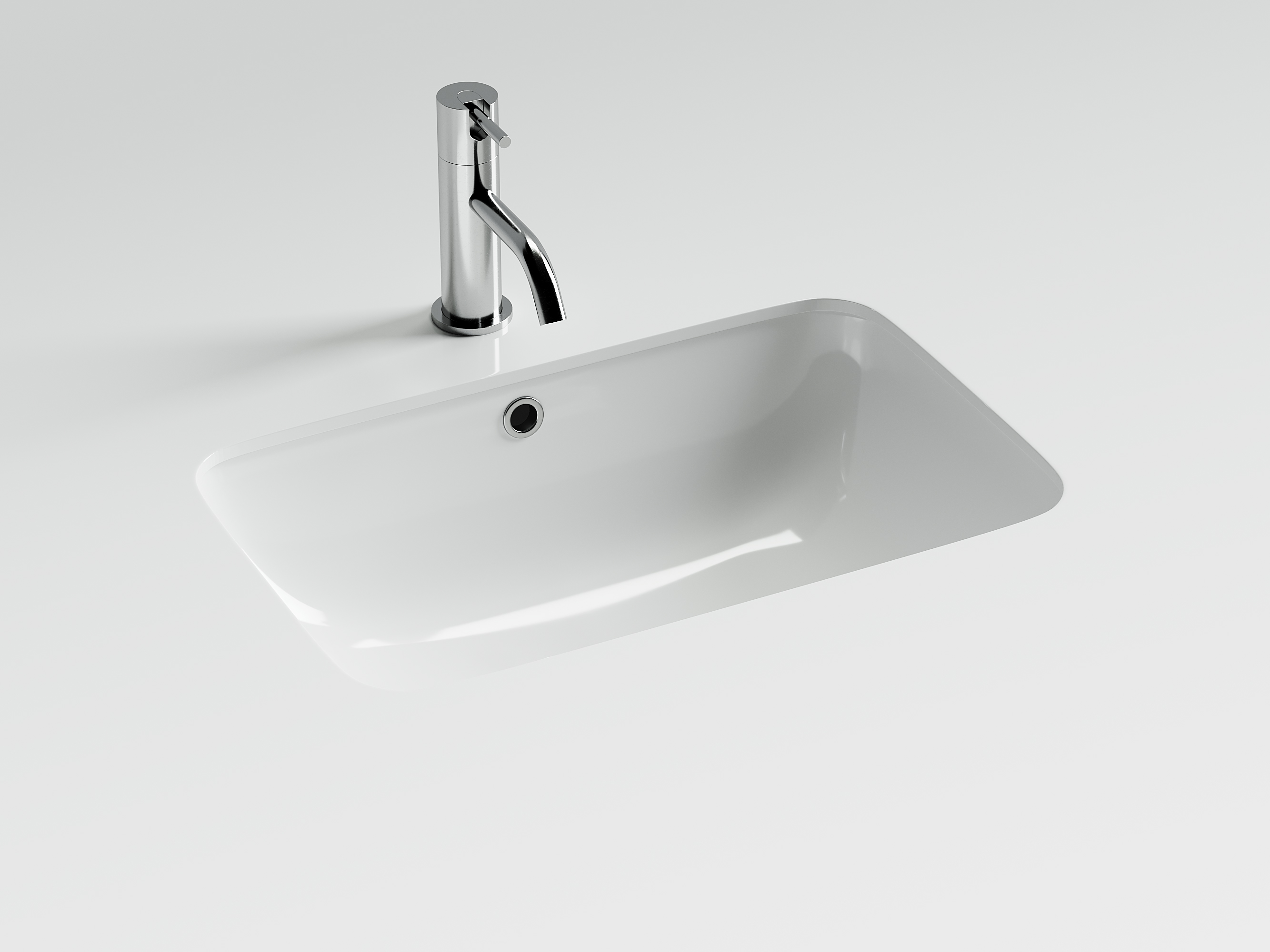

Раковина Ceramicanova Element CN7018 встраиваемая снизу 54х36 см, белый, CN7018