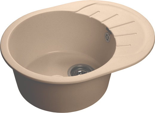 

Мойка кухонная GranFest Rondo GF-R580L топаз, Бежевый, R-580 L