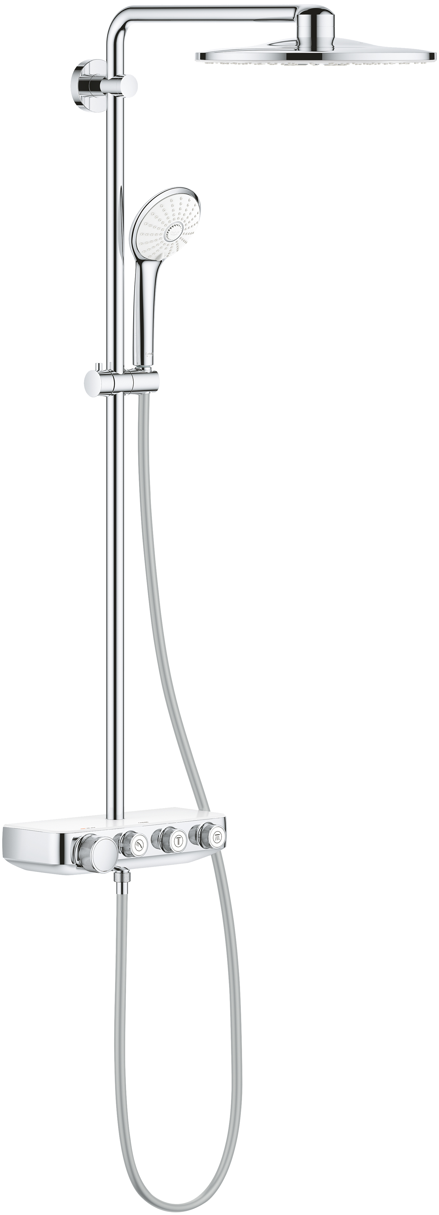 

Душевая стойка Grohe Euphoria SmartControl 310 Duo 26507LS0 белая луна, с термостатом, Белый, Euphoria SmartControl 310 Duo 26507LS0
