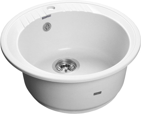 

Мойка кухонная GranFest Rondo R-520 иней, Белый, R-520