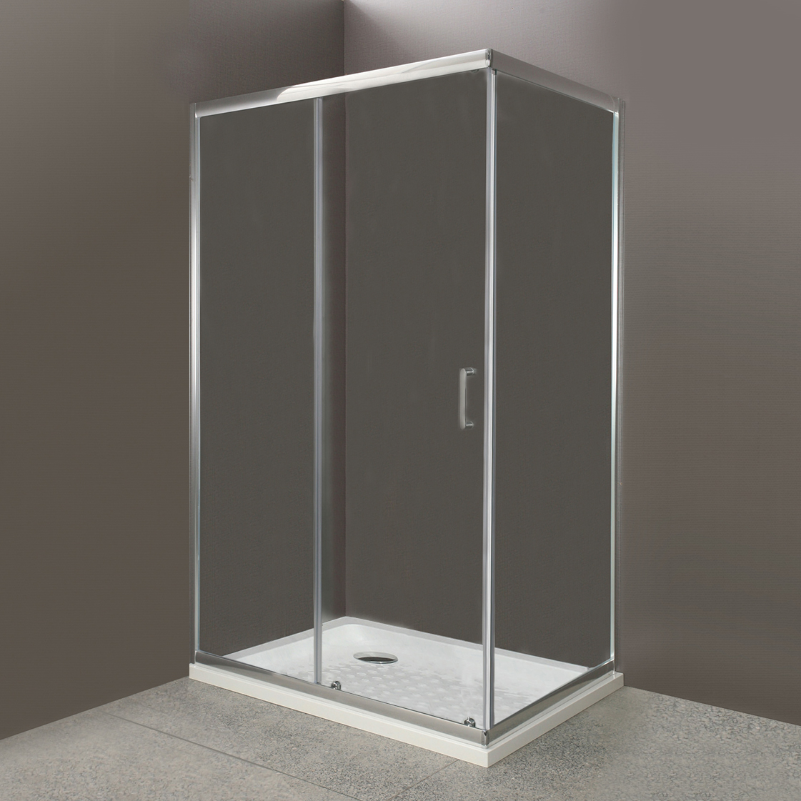 

Душевой уголок BelBagno Uno AH 1 110/80 C Cr профиль хром, стекло прозрачное, Uno AH 1 110/80 C Cr