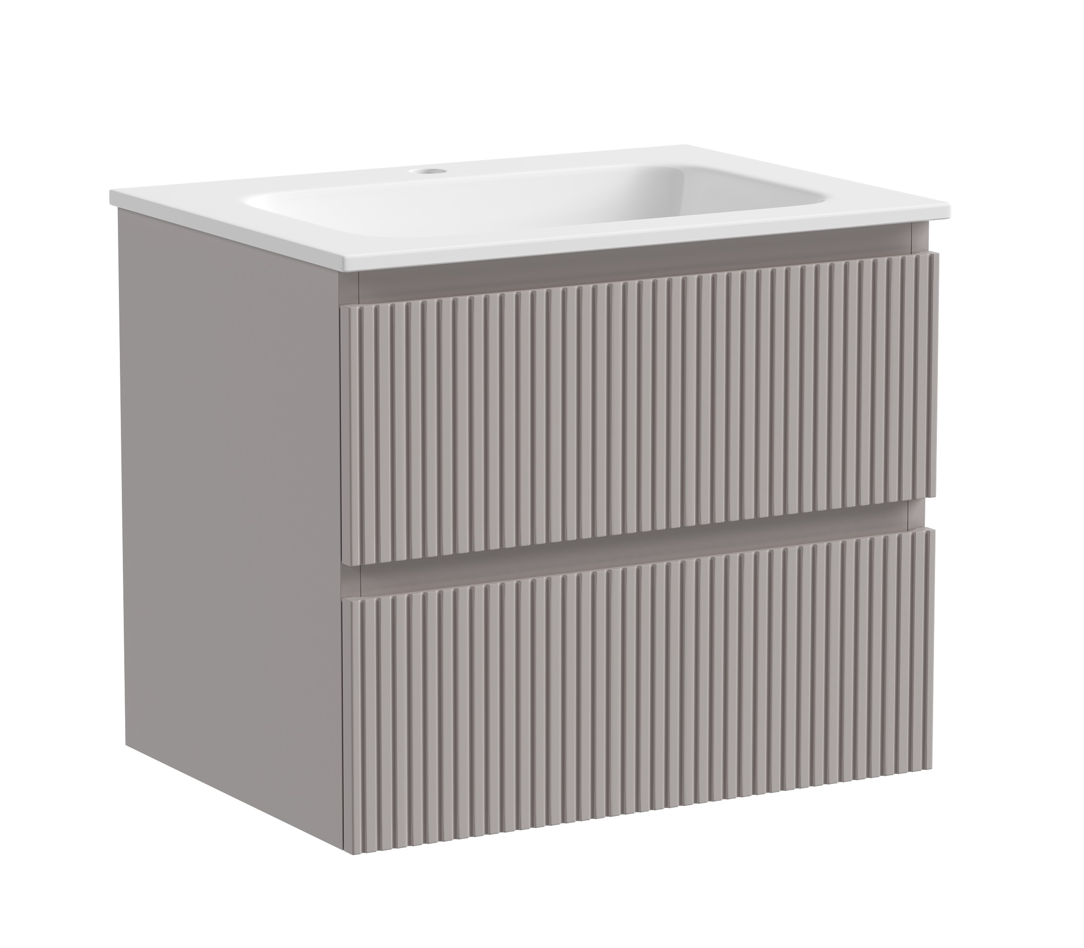 

Тумба с раковиной Sancos Snob T 60 SNT60SM 2 ящика, Doha Soft, Темно-серый, Snob T 60