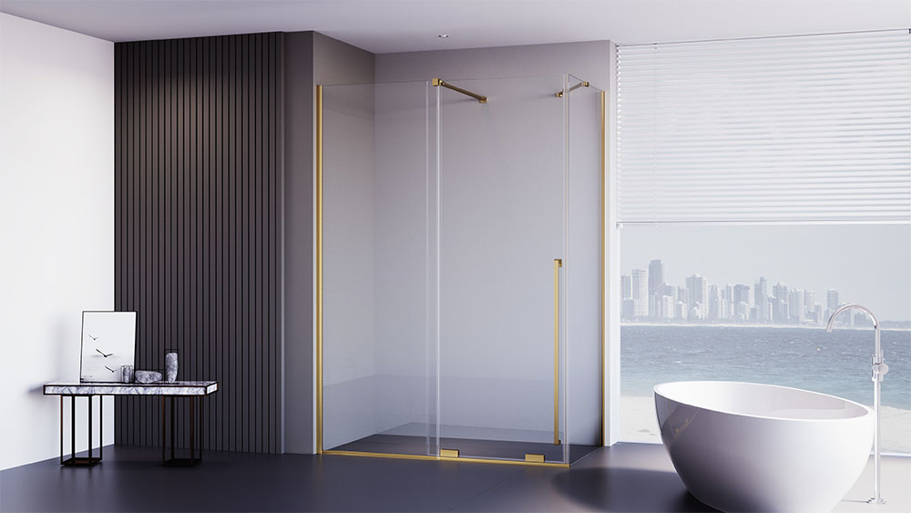 

Душевой уголок Premium Trento PTC-SP-50G 100x90x200 см, профиль брашированное золото, стекло прозрачное, PTC-SP-50G