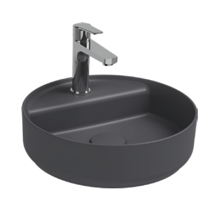 

Раковина Isvea Infinity 10NF65042SV-2C 42x42 см, антрацит матовый, 10NF65042SV-2C