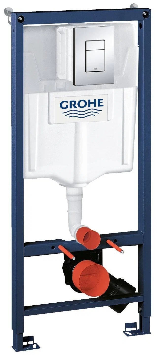 

Инсталляция Grohe Rapid SL 38772001 для подвесного унитаза, с клавишей смыва хром, Rapid SL 38772001