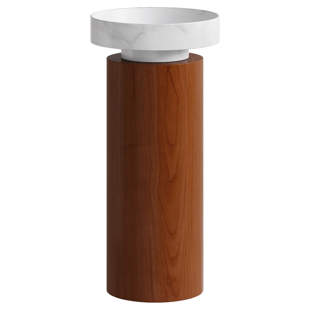 

Раковина с пьедесталом Armadi Art Corian Calacatta / Red Wood, Белый