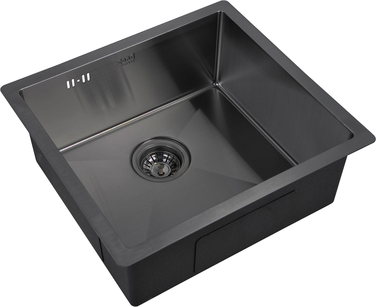 

Мойка кухонная Zorg Inox PVD 4844 grafit, Черный, Inox PVD 4844