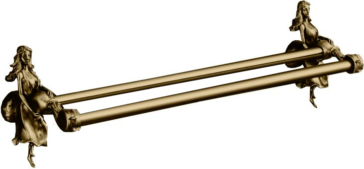 

Полотенцедержатель Art&Max Athena AM-0618-B двойной, Бронза, Athena AM-0618-B