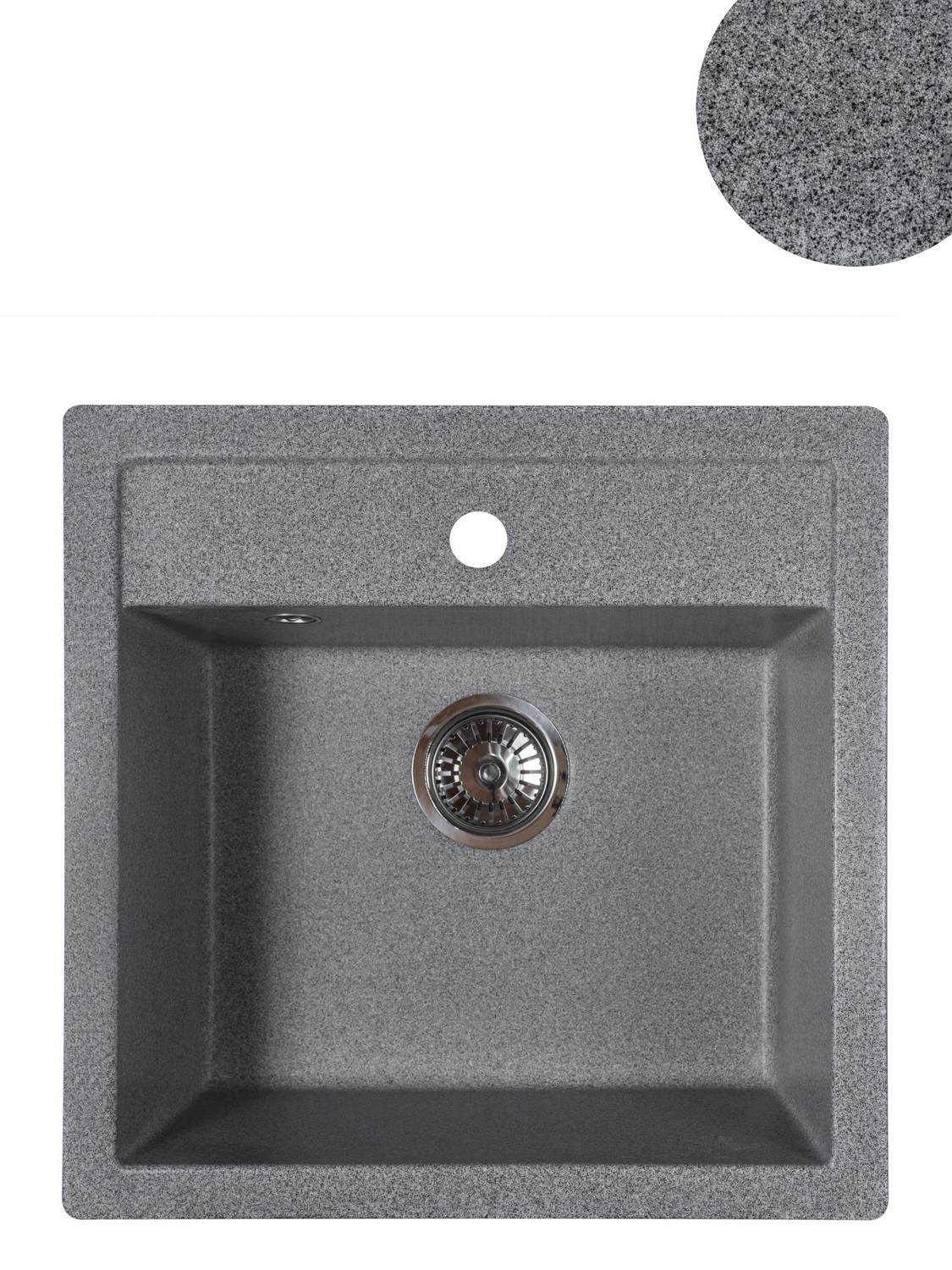 

Мойка кухонная Reflexion Zia RX1251GR 51х50,5 гравий, Серый, Zia RX1251GR
